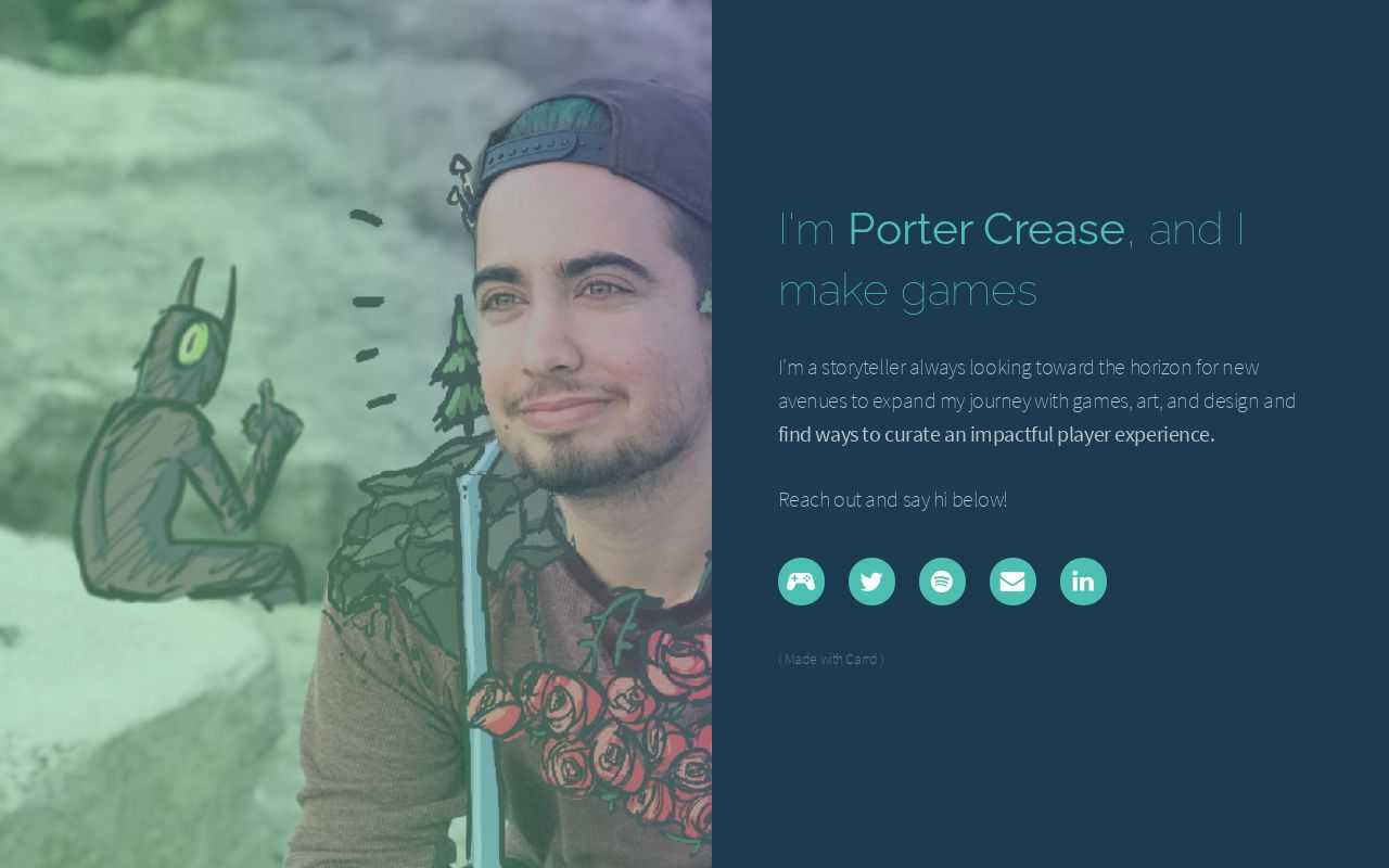 Carrd profile picture for @porter